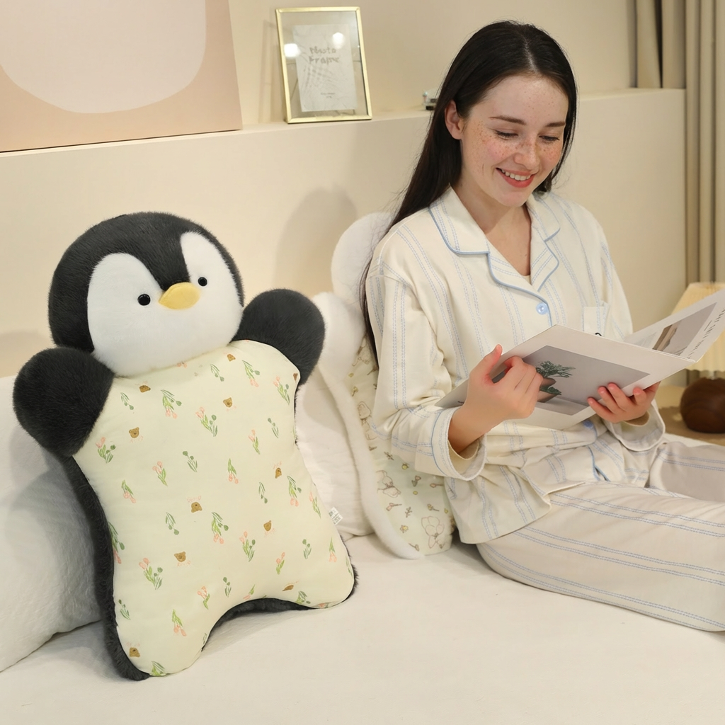 The Velvet Nuzzle Series- Sensory Plush Backrest Cushion